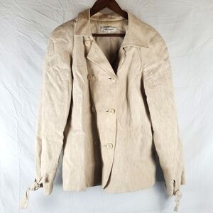 Vintage Harve‎ Bernard Linen Double Breasted Jacket